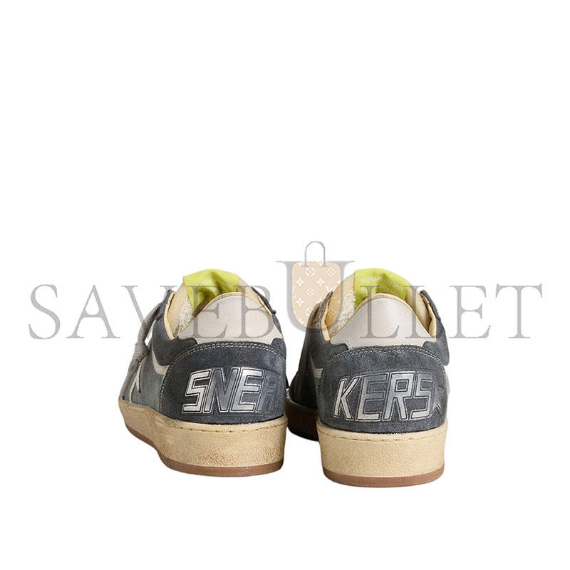 G01den G003e BALL STAR LTD IN LIGHT BLUE SUEDE WITH MILK-WHITE LEATHER STAR AND HEEL TAB GWF00746